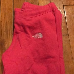 The North Face sweatpants, fleece lined.